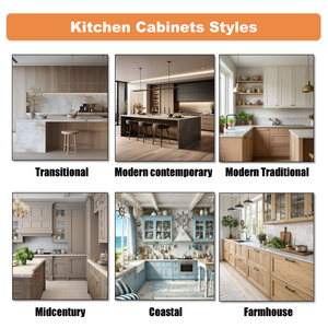 Meubles de <span class=keywords><strong>cuisine</strong></span> modulaires contemporains écologiques <span class=keywords><strong>et</strong></span> ignifuges avec îlot central, garantie 5+ ans, robinet de salle à manger moderne <span class=keywords><strong>et</strong></span> panier de tiroir - Product Image 6