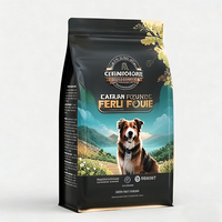 Pochette à friandises pour chien, sac d'emballage refermable à fond plat et à fermeture éclair