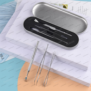 Vaslcare Rust-Prevented Fine <b>Point</b> Tweezers Clip Set Pet Tick Parasite <b>Removal</b> <b>Tool</b> Kit Puppy Veterinary Instrument - Product Image 2