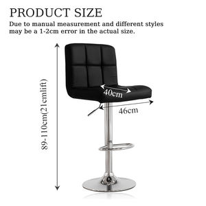 <span class=keywords><strong>Taburete</strong></span> de Barra para Isla de <span class=keywords><strong>Cocina</strong></span> con Reposabrazos en Forma de U de Espuma de Doble Capa de 21 <span class=keywords><strong>cm</strong></span> de Altura - Product Image 2