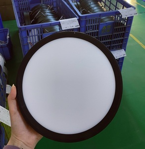 CE EMC Montado en superficie 12W LED Luz diurna 6500K Lámpara de techo con sensor de movimiento ON/OFF incorporado 230MM Dia 24mm Altura - Product Image 1