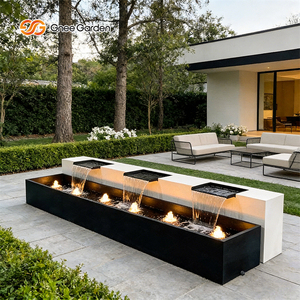 Fabrication chinoise de rideaux d'eau rectangulaires en métal galvanisé pour jardin, résistants aux intempéries et à la pluie - Product Image 4