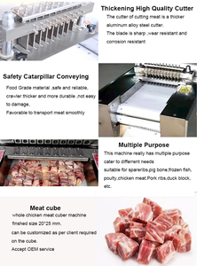 Cortador de cabra de canal de pollo multifuncional, trituración en cubitos frescos, máquina cortadora de tiras de carne pequeña - Product Image 4
