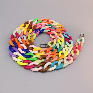 2025 verano personalizado enlace cadena cordón bolsa estilo clásico 120cm grueso acrílico teléfono bandolera Correa Collar para <span class=keywords><strong>mujer</strong></span> - Product Image 2