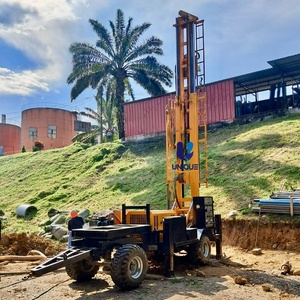 Foreuse hydraulique pour puits d'eau de 350 m, moteur diesel 91 kW, type chenillé, machine de forage rotative mobile - Product Image 1