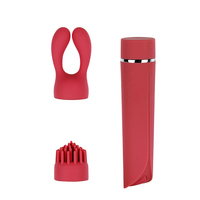 Factory Clitoris Stimulation 3 Perlen Lippenstift Zauberstab Massage gerät wiederauf ladbare Mini Vibrator Nippel Vibratoren
