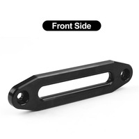 Guide de câble de treuil 4x4 10'' en aluminium, passant de câble robuste pour récupération tout-terrain, accessoire pour SUV et camion, argent/noir, garantie 12 mois