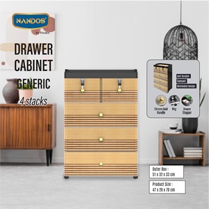 Armoire à tiroirs générique (4 empilements), idéale pour une solution de rangement polyvalente, alliant durabilité et design moderne - Product Image 4