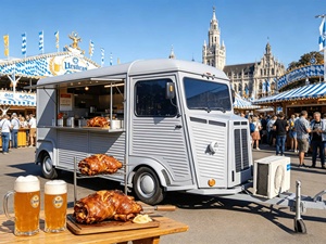 Remolque de Pizza con Horno de Leña y Mesa de Preparación, Auténtica Pizzería Napolitana Móvil para Festivales de Comida y Catering - Product Image 5