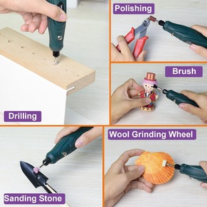 Kit d'accessoires rotatifs pour meulage, <span class=keywords><strong>polissage</strong></span>, sculpture sur <span class=keywords><strong>bois</strong></span> et gravure, 147 pièces - Product Image 6