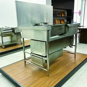 Fast Food Hot Sale Stainless Steel Electric Kfc Equipment Chicken Manual Breading Table Double Machine For Fried Chicken