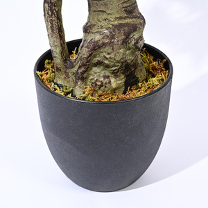 Arbre artificiel <span class=keywords><strong>en</strong></span> érable rouge foncé, style nordique, <span class=keywords><strong>plante</strong></span> sur pied pour le salon, décoration intérieure, arrangement <span class=keywords><strong>en</strong></span> <span class=keywords><strong>pot</strong></span> - Product Image 4