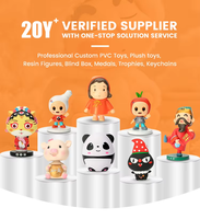 定制卡通人物制作商 OEM/ODM 3D PVC 迷你玩具人物设计，带定制徽标，男女皆宜