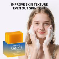 Savon Blanchissant à l'Acide Kojique pour le Nettoyage et le Bain, Savon Artisanal pour un Nettoyage Doux et l'Élimination des Points Noirs