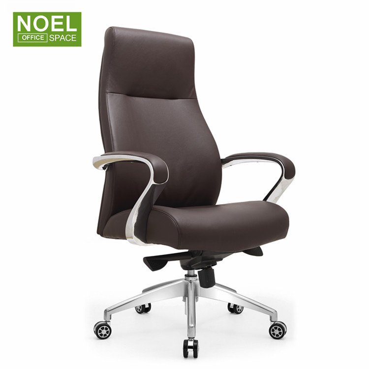 Double function luxury executive swivel comfortable genuine leather office chair