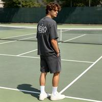 Ensemble 2 pièces T-shirt et short oversize pour homme, tenue décontractée streetwear d'été, logo personnalisé, fabricant OEM ODM