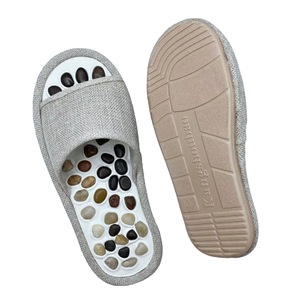 Paare Kiesel Regen Blume Stein Massage Hausschuhe Silikons ohle Indoor Home Fitness Physiotherapie Soft Bottom für Fuß - Product Image 4