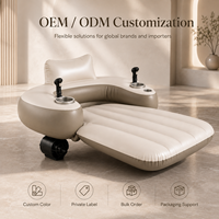 Fauteuil flottant motorisé pour adultes, chaise longue gonflable électrique à double hélice avec joystick et porte-gobelet, personnalisable OEM