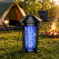 Lampe anti-moustiques et anti-mouches extérieure IP44 en ABS, étanche, haute tension 18W 4000V, pour le contrôle des nuisibles en famille - Offre Spéciale