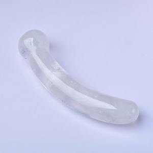 Consolador de piedras preciosas de pene de cristal natural Varita de curación de masaje sexy - Product Image 5