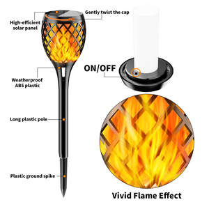 Lampes torches solaires LED en forme de diamant, étanches, pour jardin, pelouse, insertion au sol - Product Image 4