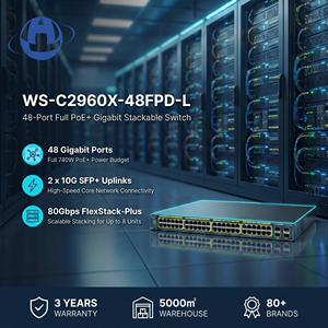 Commutateur réseau géré empilable Catalyst WS-C2960X-48FPD-L 48 ports Gigabit Ethernet PoE+ 740W 2x10G SFP+ - Product Image 1