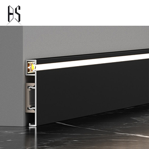 Bandes lumineuses LED en alliage d'aluminium et plinthes imperméables et faciles à nettoyer pour l'éclairage d'ambiance du salon - Product Image 1