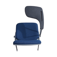 Chaise de visiteur moderne en tissu plastique avec structure en acier et design en maille, chaise de formation confortable pour usage domestique AHL GS148+A