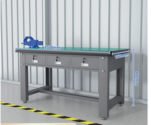 Banc <span class=keywords><strong>de</strong></span> travail robuste antistatique personnalisable ZHY-64 1200x750x800mm avec 3 tiroirs et serrure à clé pour atelier et ligne d'assemblage2 - Product Image 1