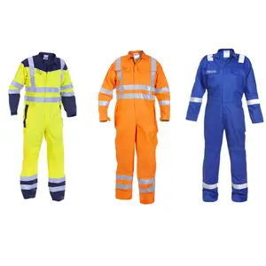 ชุดทำงานอุตสาหกรรมฝ้ายสีฟ้าบริสุทธิ์ชุดสูทหม้อไอน้ำ Ultima Coverall