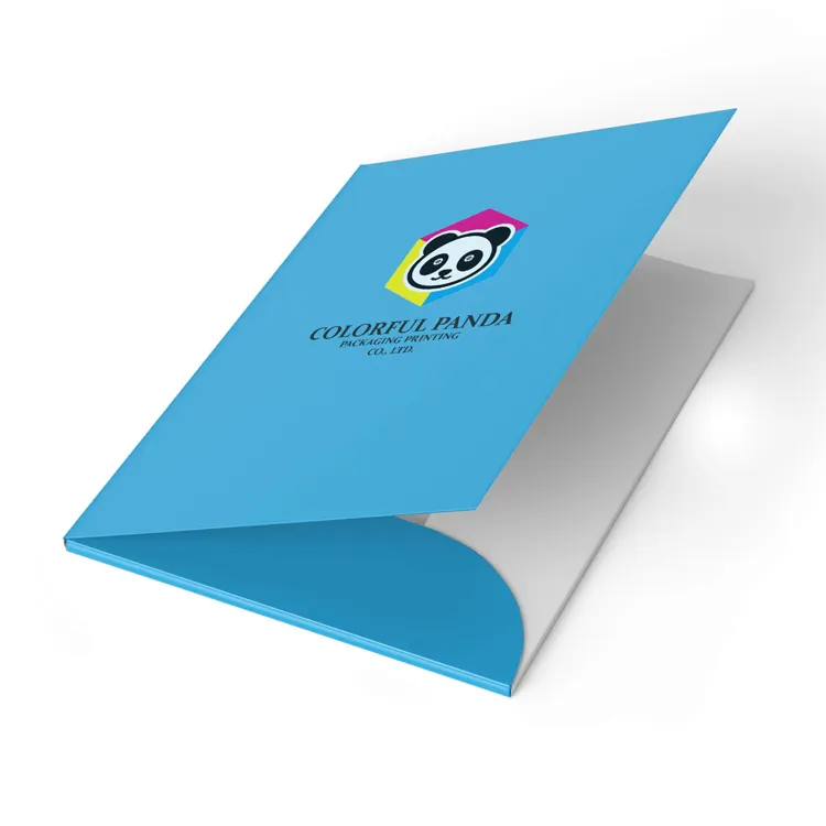 A4 Letter Size Custom Presentation Folder Printing With Pocket