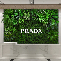 Mur végétal artificiel en mousse, panneau de verdure stabilisée, cadre photo en mousse, art mural pour la décoration intérieure de la maison, de l'hôtel, du bureau et des commerces