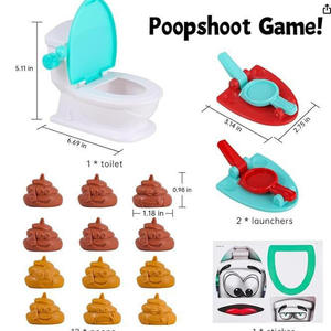 Famille drôle jeu jouet créatif tirer le caca famille caca tirer le jeu de toilette pour les enfants - Product Image 3