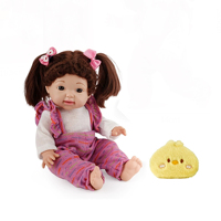 Großhandel 14 Zoll Vollvinyl-Babypuppe Niedliche Kleinkind-Mädchenpuppe mit Geschenkverpackung