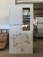 Armoire Métallique Enfant avec Miroir 2 Portes, Armoire Enfant Dessin Animé, Armoire Bébé, Armoire Enfant Métallique Dessin Animé, Fabrication Directe Usine