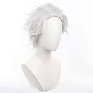 วิกผมคอสเพลย์ Ainizi สีขาวเทาแบบสั้นจากอนิเมะเรื่อง Wind Breaker สำหรับผู้ชาย - Product Image 4