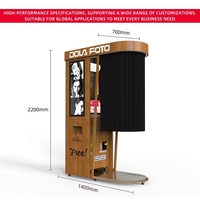 Cabina de Fotos con Impresora Integrada, Máquina Expendedora, Proveedor de Alta Tecnología Remota, Software de Autoservicio