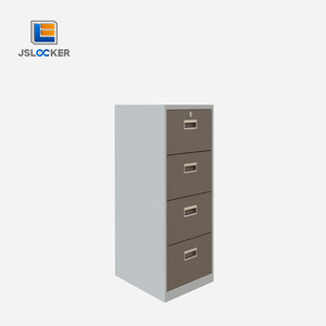 Hiện đại dưới bàn văn phòng tập tin lưu trữ đồ nội thất màu nâu có thể khóa thép Tủ 4 ngăn kéo kim loại văn phòng Tủ hồ sơ - Product Image 3