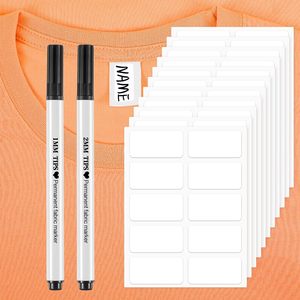 Etiquetas de <span class=keywords><strong>nombre</strong></span>, etiquetas con <span class=keywords><strong>marcador</strong></span> de tela permanente para Hogar de Ancianos, etiquetas de tela para lavadora de guardería, etiquetas de <span class=keywords><strong>ropa</strong></span> para lavandería - Product Image 1