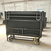 Scène pliante portable en fer à montage rapide avec roues pour mariages en hôtel - Structures de scène