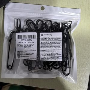 Urmspst nâng cấp lớn an toàn <span class=keywords><strong>pins</strong></span> Thêm HEAVY DUTY Đen 3x0.5x0.07 inch gói 30 cho quần áo da đồ trang sức phát hiện - Product Image 6