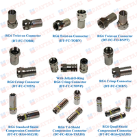 Cable Coaxial RG59 RG6, Conector F de 28 mm, Conector de Compresión RG6