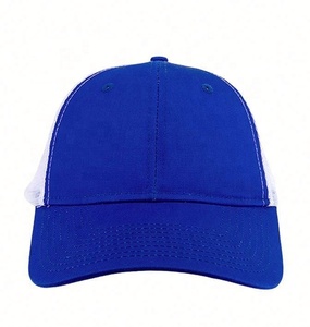 Casquettes de camionneur en maille avec logo personnalisé Vente en gros Casquette de baseball vierge avec queue de cheval croisée Caractéristique commune du tissu - Product Image 5