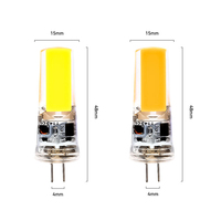 Bombilla LED COB de 3W con Ángulo de Haz de 360°, 12V/110V/220V CC/CA, para Lámparas de Araña, Reemplaza Lámparas Halógenas Mini G4