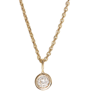 จี้เพชรรูปกุญแจทองคำแท้ 18K ยี่ห้อ Stonewels พร้อมสร้อยคอแบบโซ่ สไตล์วินเทจ ทรงกลมขอบตัดแบบ Bezel เหมาะสำหรับเป็นของขวัญในงานแต่งงานหรืองานเลี้ยง - Product Image 1