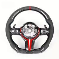 Volant pour BMW Série 3 et 5 F01 F02 F05 F10 F11 F30 F33 F38 F10 F15 F20 F34 F80 F88 E90 E71 en fibre de carbone