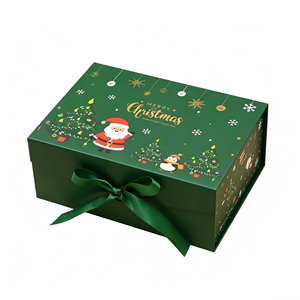 Kotak Hadiah Kertas Lipat Magnetik Ramah Lingkungan yang Dapat Digunakan Kembali dengan Lapisan Spons untuk Krim Wajah, Cat Kuku, Minyak, Kemasan Natal - Product Image 1