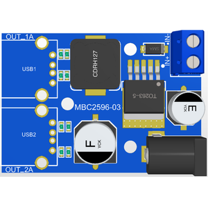 DC DC Buck Converter Step Down Module <b>7</b>-35V to 5V Dual USB Output Car Charger LM2596 Power Module MBC2596-03 for Charger - Product Image 4