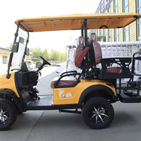 Voiture de golf électrique 4 places certifiée EEC DOT 72V 4x4 pour adultes, idéale pour le tourisme, importée de Chine