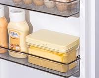 Boîte de conservation pour beurre, dispositif d'emballage hermétique, 250g pour diviser et conserver 500g de fromage à la crème
